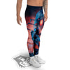 Hunting Alien Worm Print Men's Leggings-grizzshop