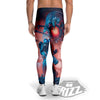 Hunting Alien Worm Print Men's Leggings-grizzshop