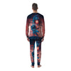 Hunting Alien Worm Print Men's Pajamas-grizzshop