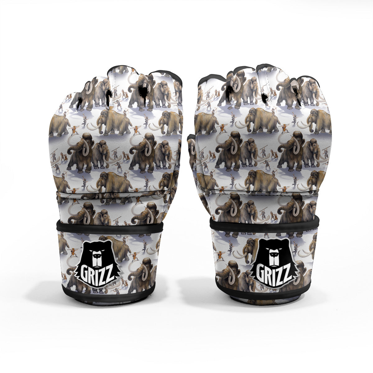 Hunting Mammoth Print Pattern MMA Gloves-grizzshop