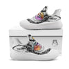 Husky Hippie Siberian Print White Athletic Shoes-grizzshop