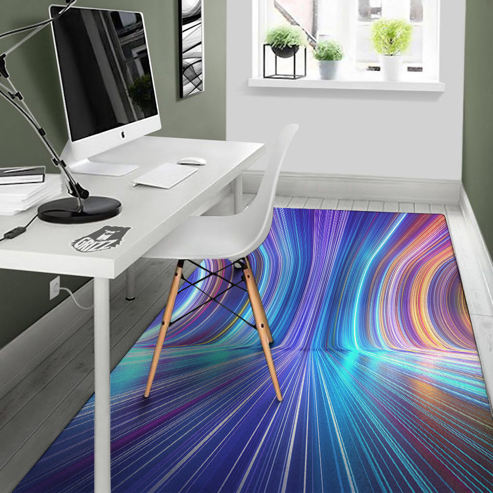 Hyperspace Colorful Print Floor Mat-grizzshop