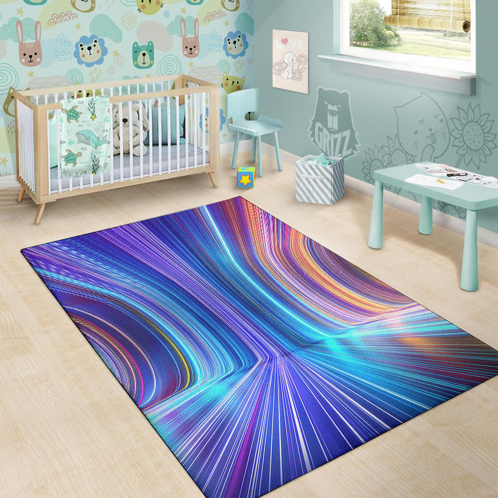 Hyperspace Colorful Print Floor Mat-grizzshop