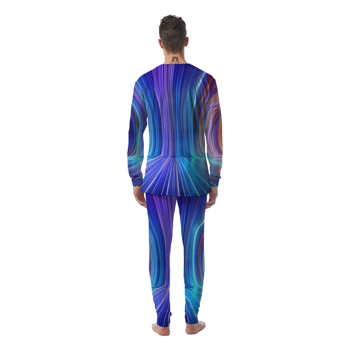 Hyperspace Colorful Print Men's Pajamas-grizzshop