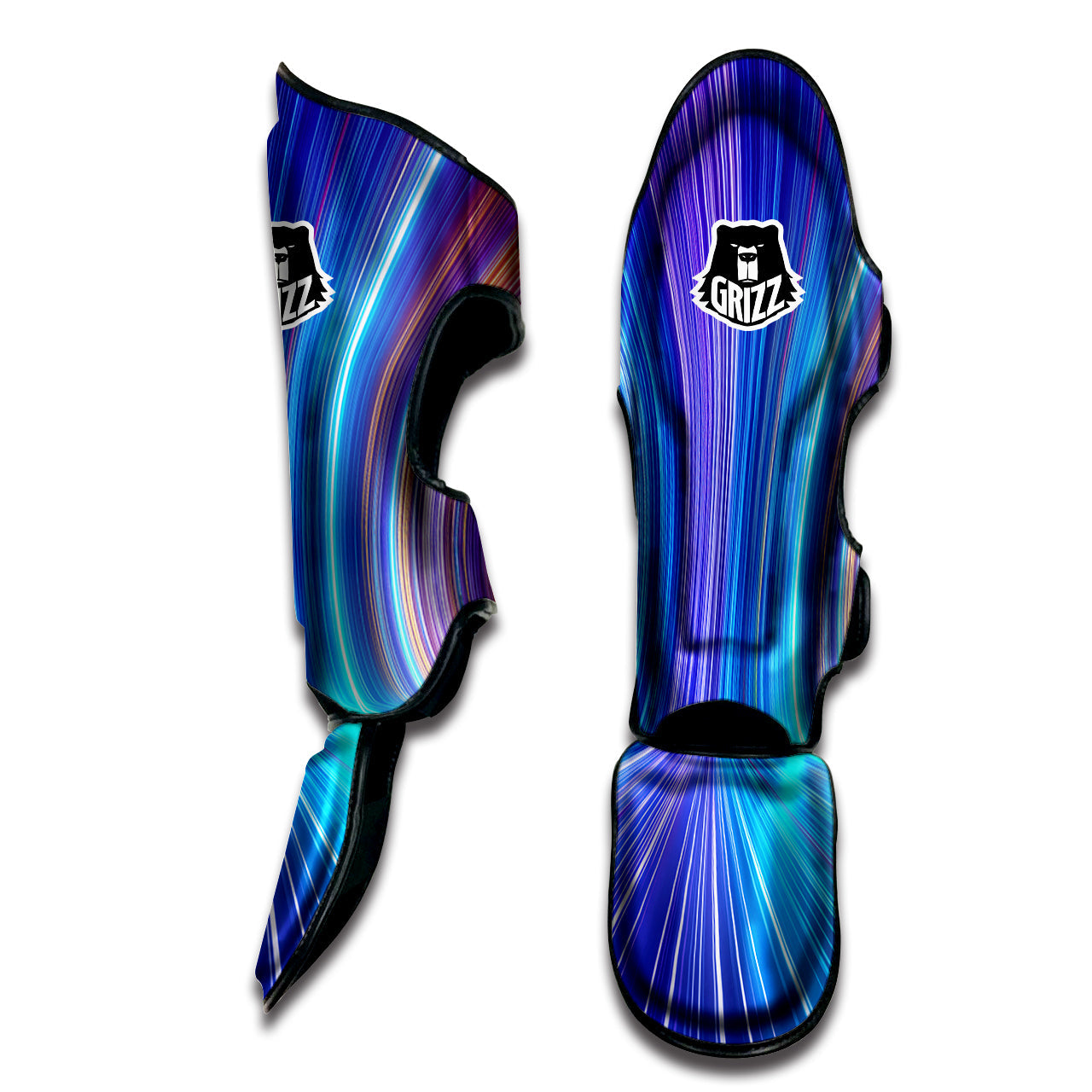 Hyperspace Colorful Print Muay Thai Shin Guards-grizzshop