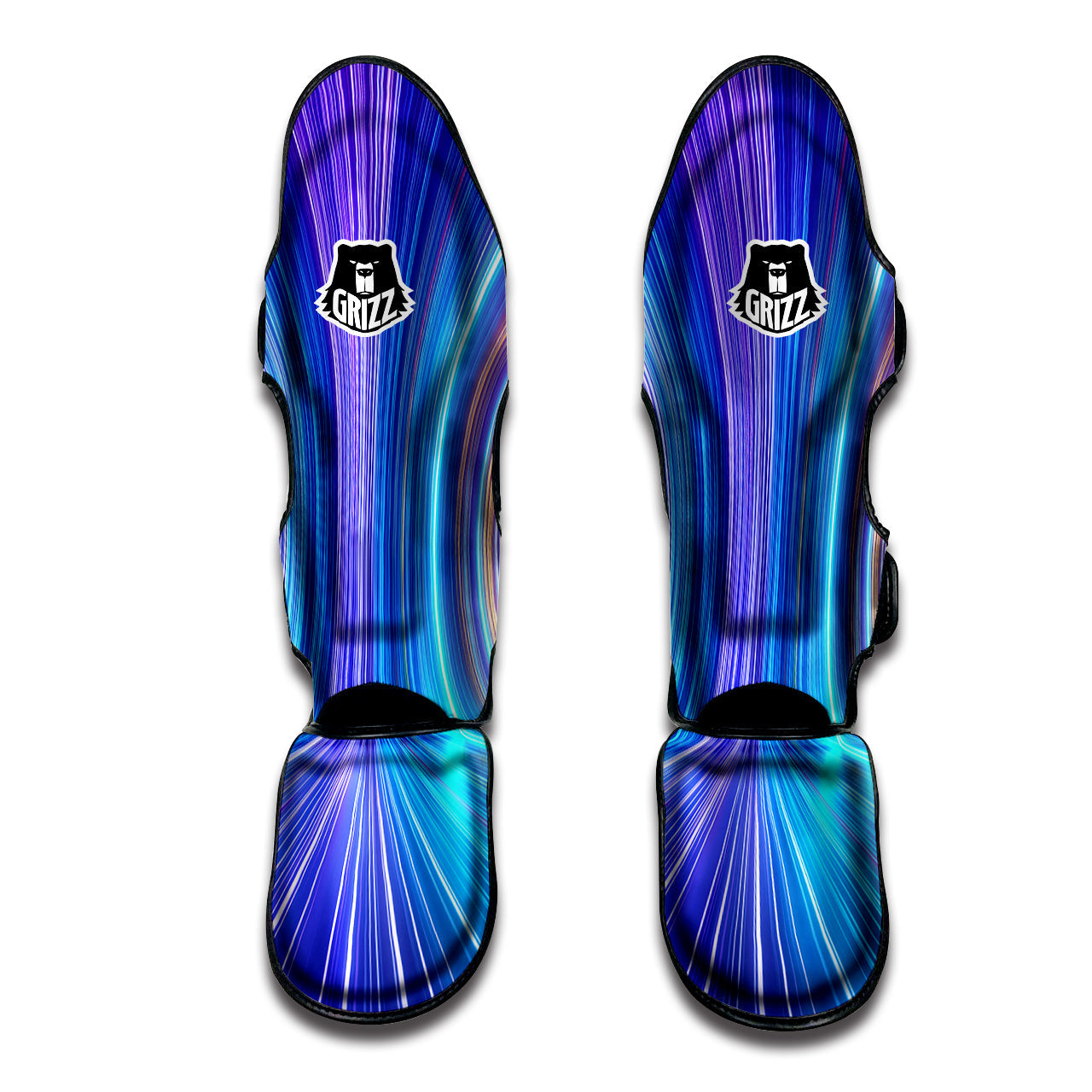 Hyperspace Colorful Print Muay Thai Shin Guards-grizzshop