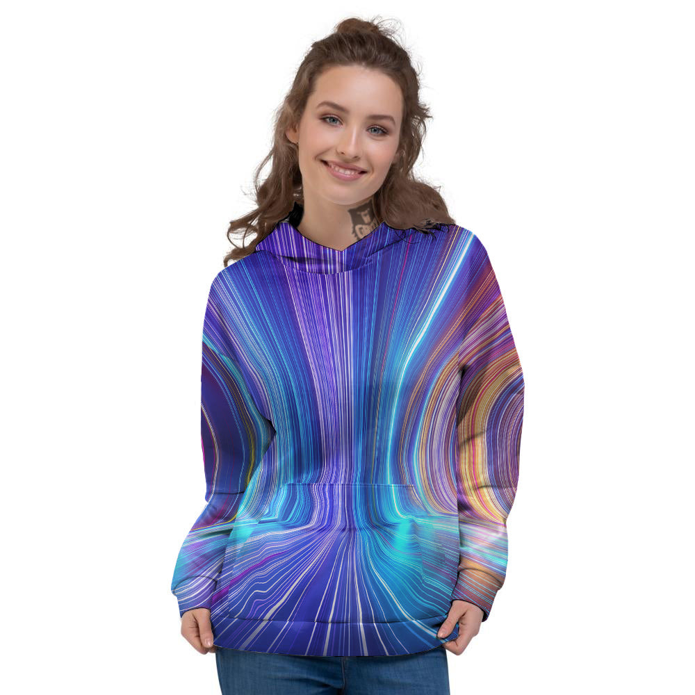 Hyperspace Colorful Print Women's Hoodie-grizzshop