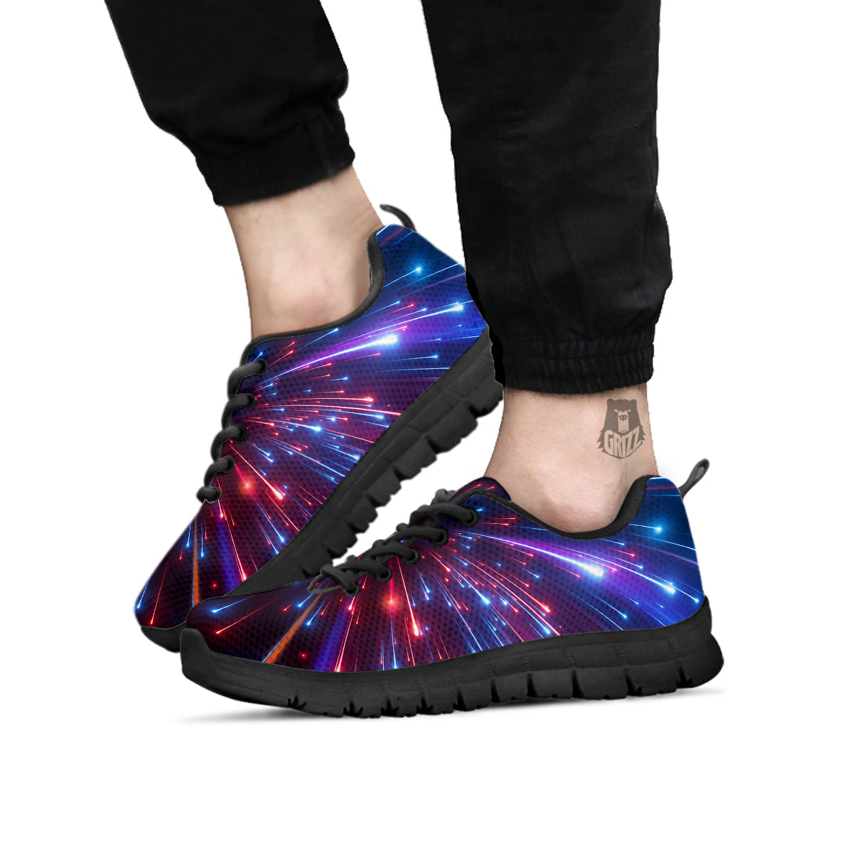 Hyperspace Cosmic Print Black Sneaker-grizzshop