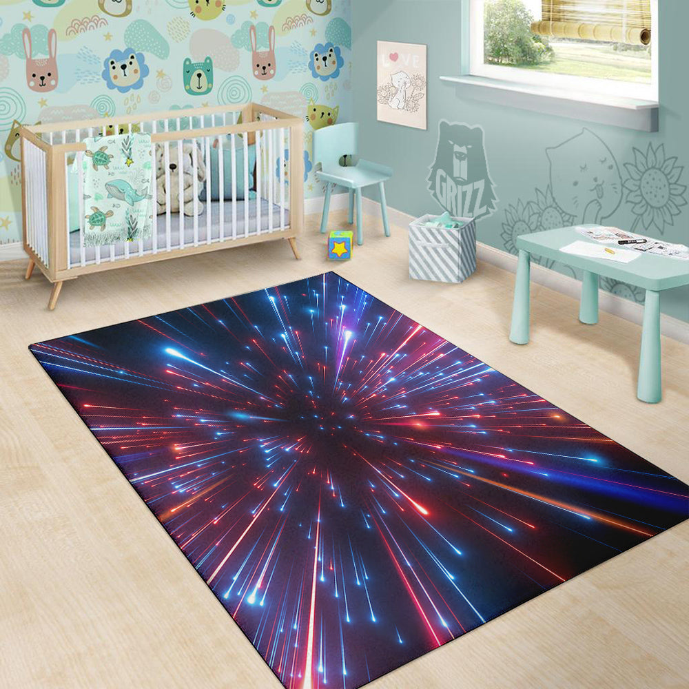Hyperspace Cosmic Print Floor Mat-grizzshop
