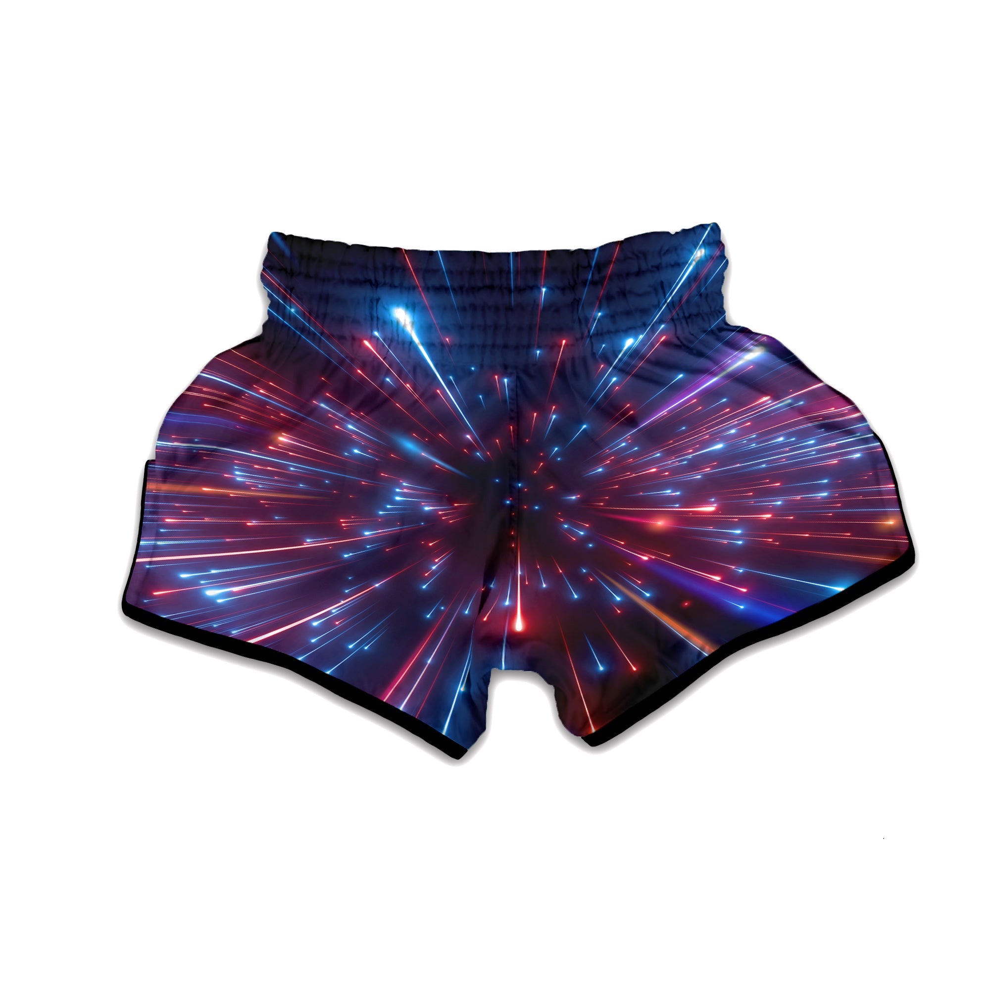 Hyperspace Cosmic Print Muay Thai Boxing Shorts-grizzshop