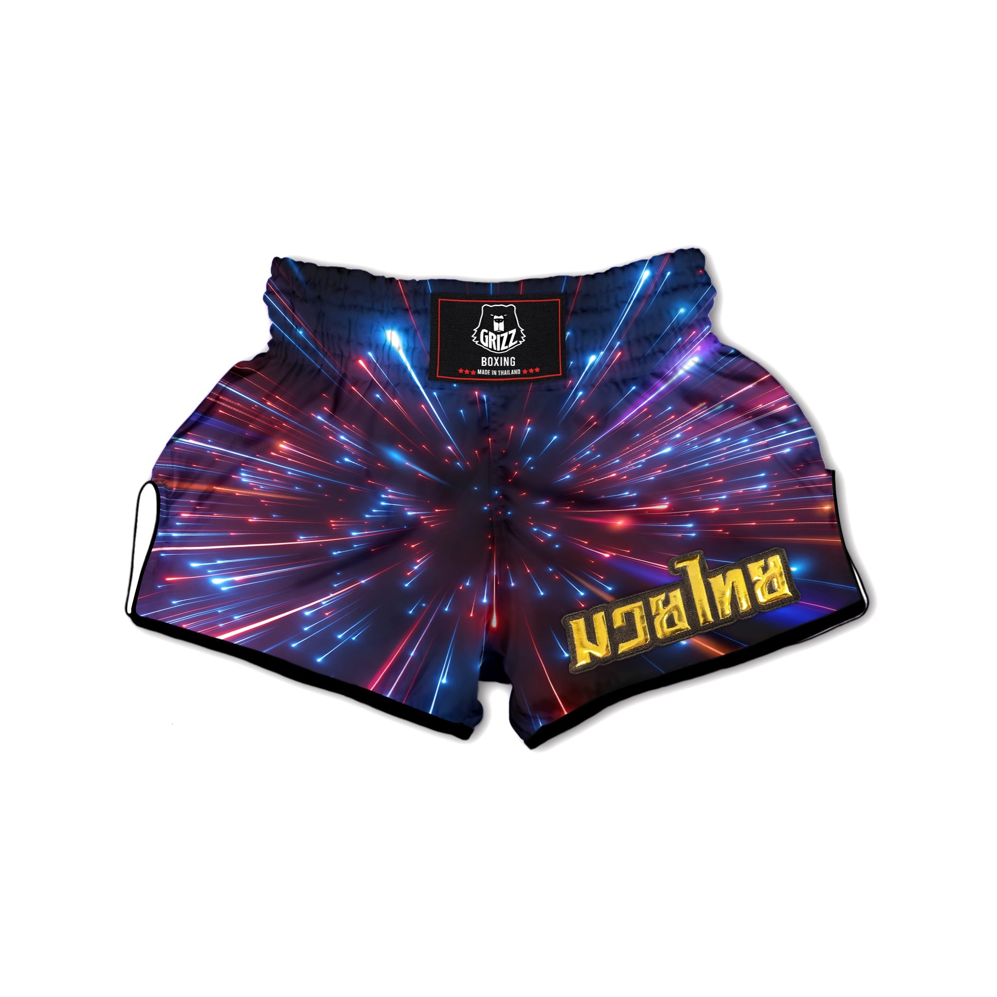 Hyperspace Cosmic Print Muay Thai Boxing Shorts-grizzshop