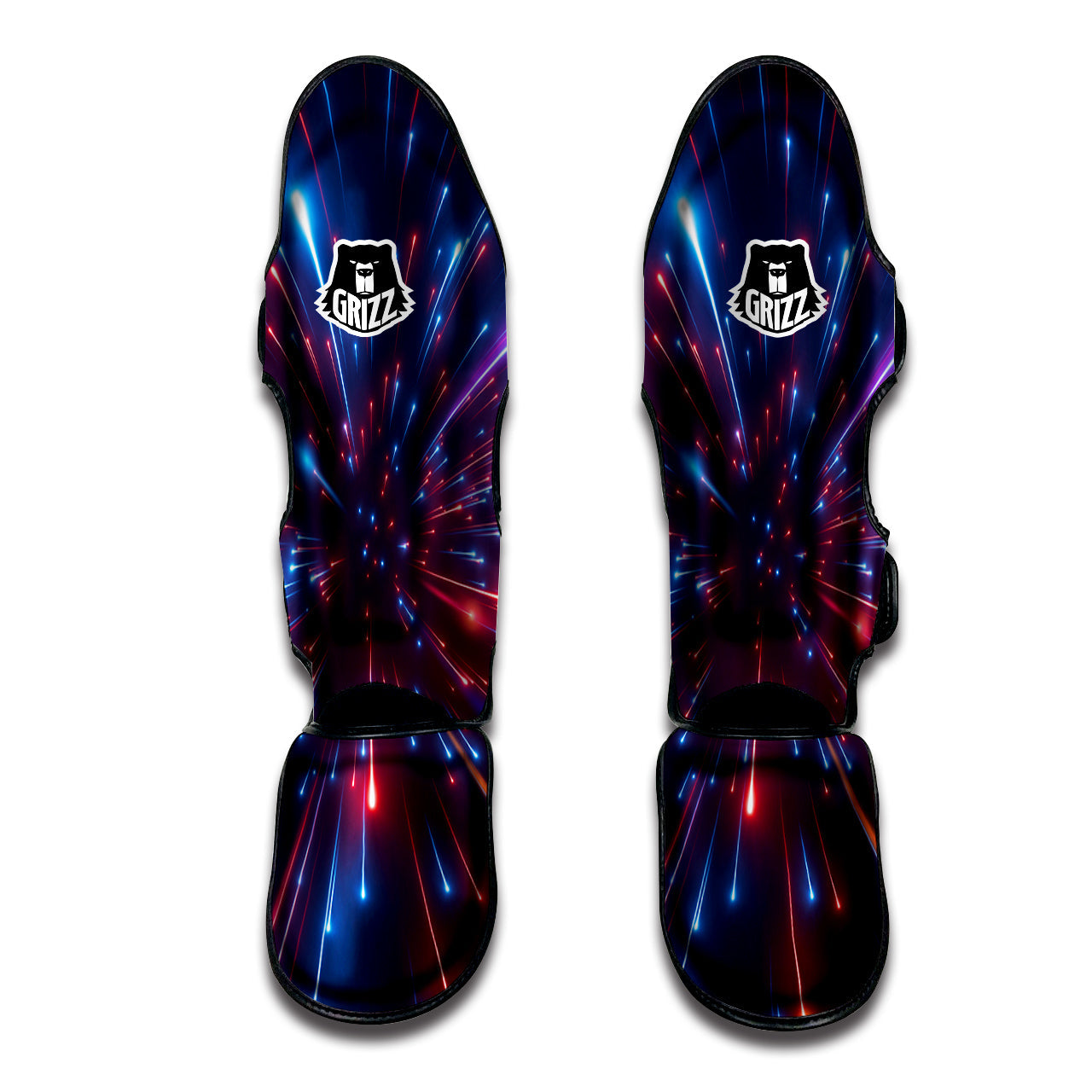 Hyperspace Cosmic Print Muay Thai Shin Guards-grizzshop