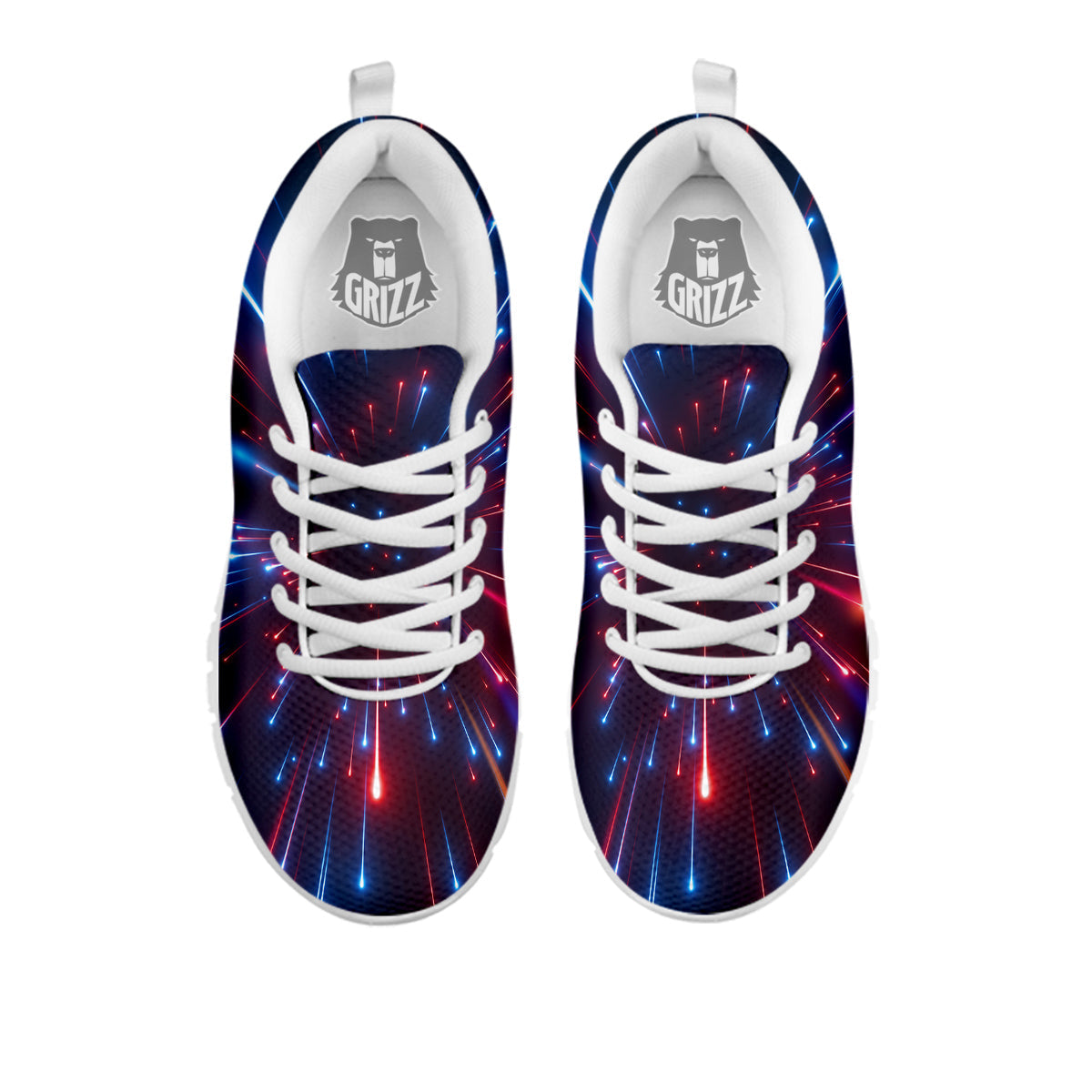 Hyperspace Cosmic Print White Sneaker-grizzshop