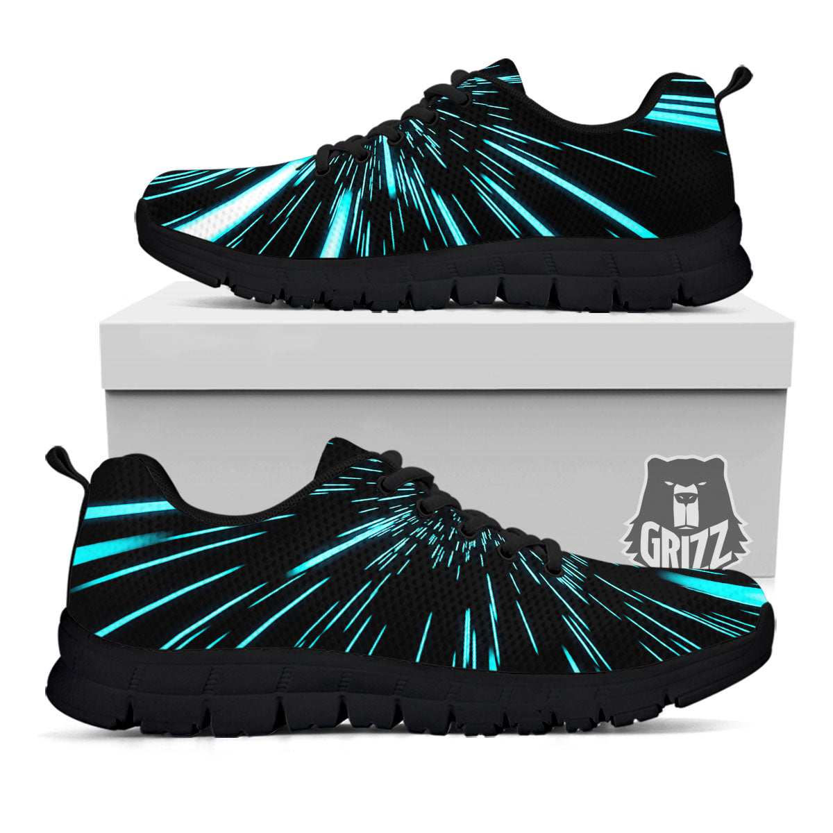 Hyperspace Galaxy Print Black Sneaker-grizzshop