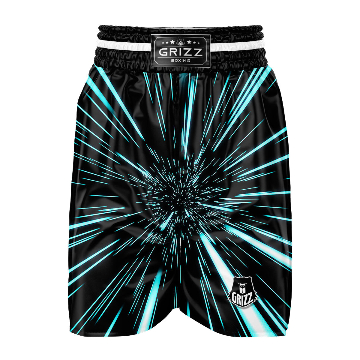 Hyperspace Galaxy Print Boxing Shorts-grizzshop