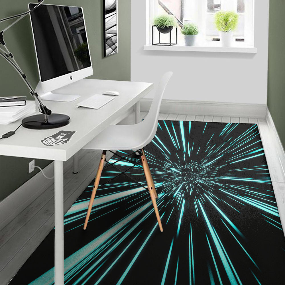 Hyperspace Galaxy Print Floor Mat-grizzshop