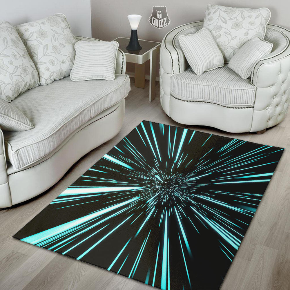 Hyperspace Galaxy Print Floor Mat-grizzshop