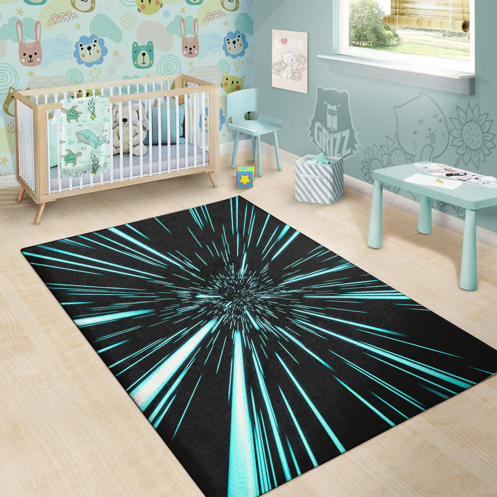 Hyperspace Galaxy Print Floor Mat-grizzshop