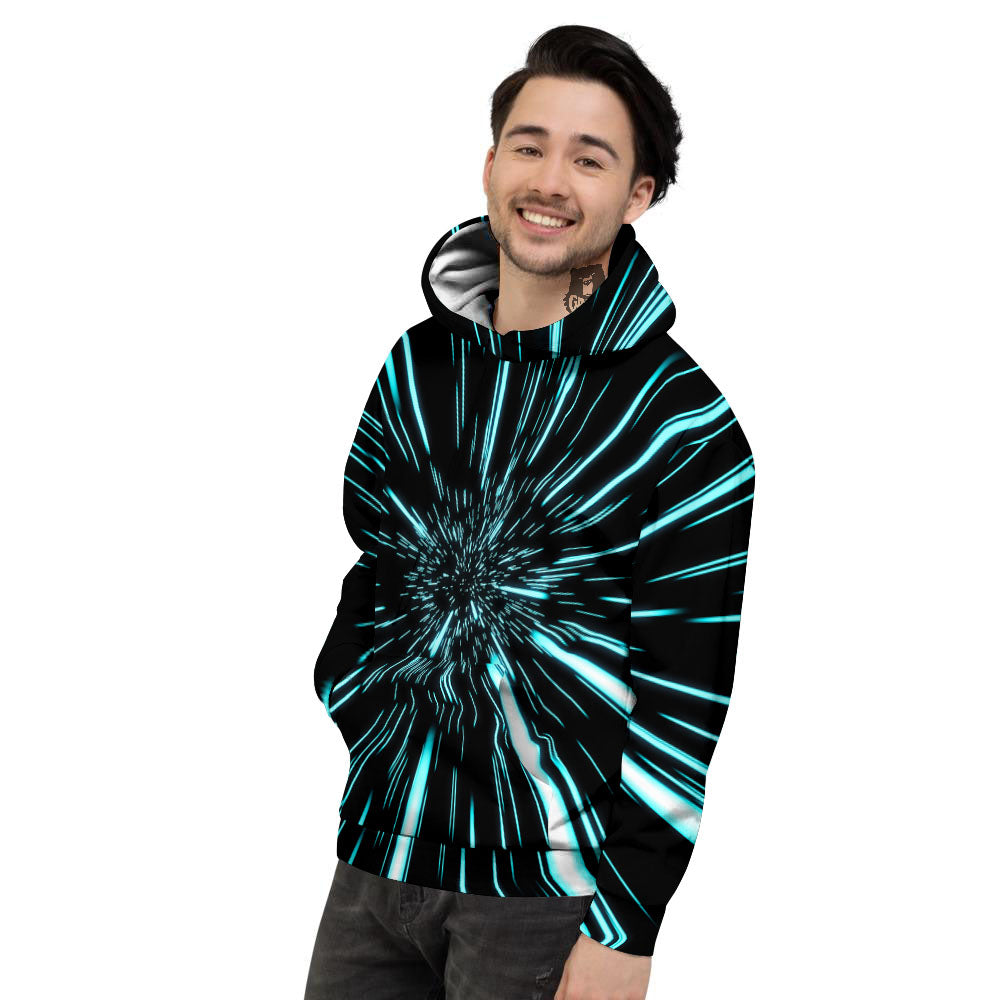 Hyperspace Galaxy Print Men's Hoodie-grizzshop