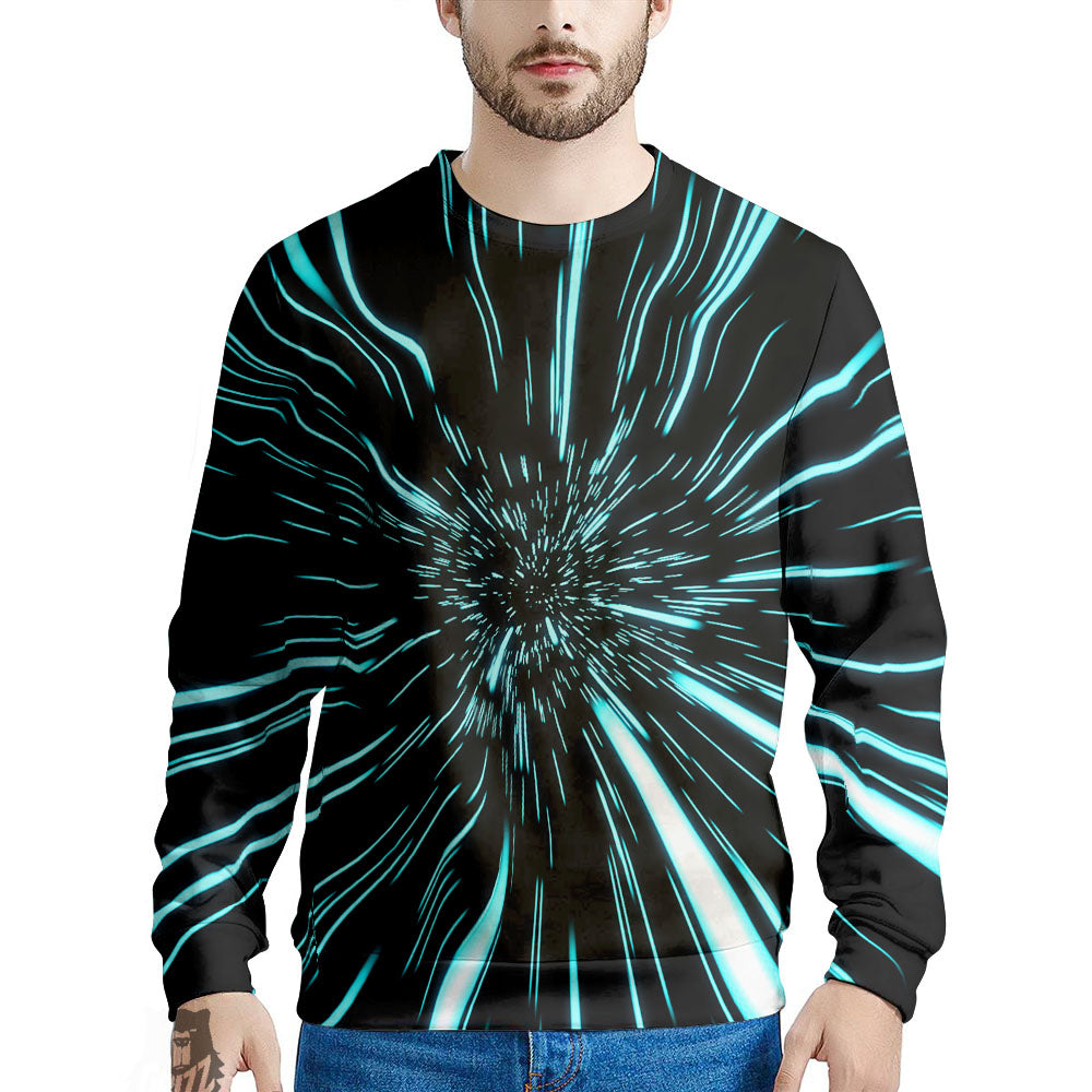 Hyperspace Galaxy Print Men's Sweatshirt-grizzshop