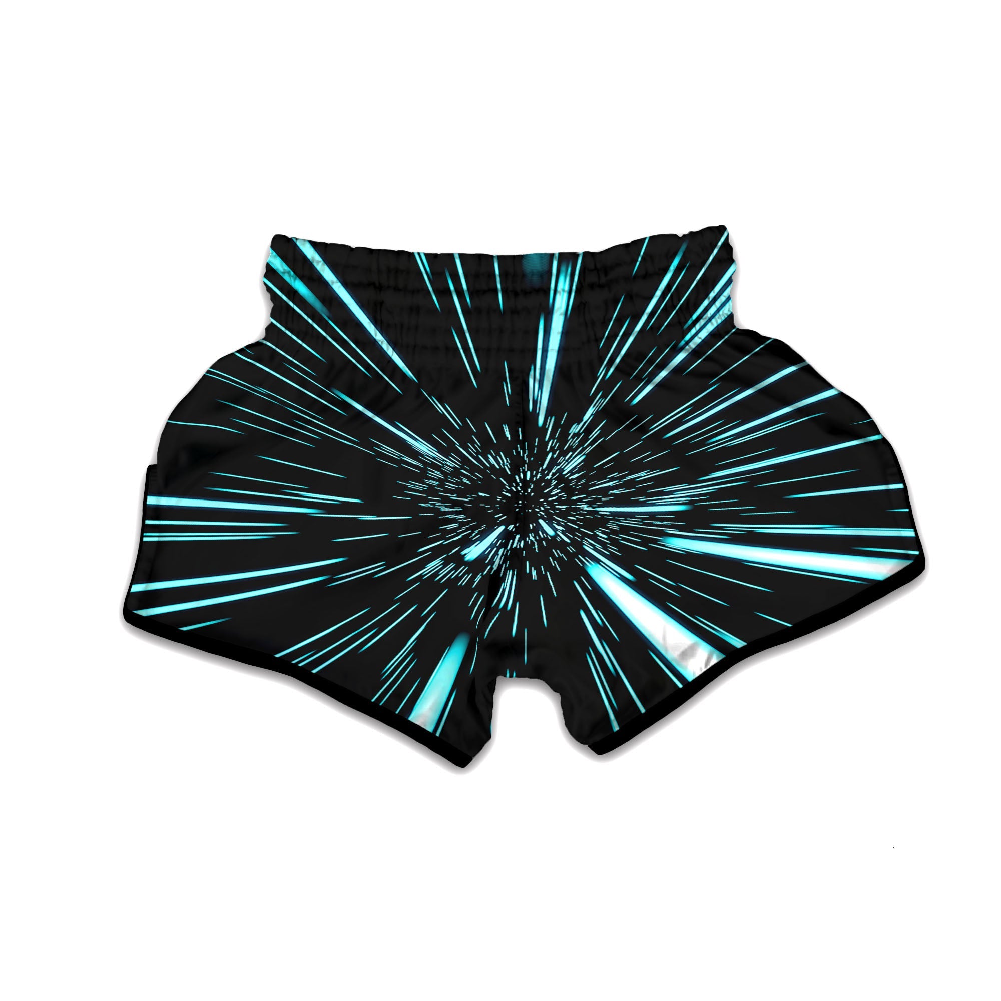 Hyperspace Galaxy Print Muay Thai Boxing Shorts-grizzshop