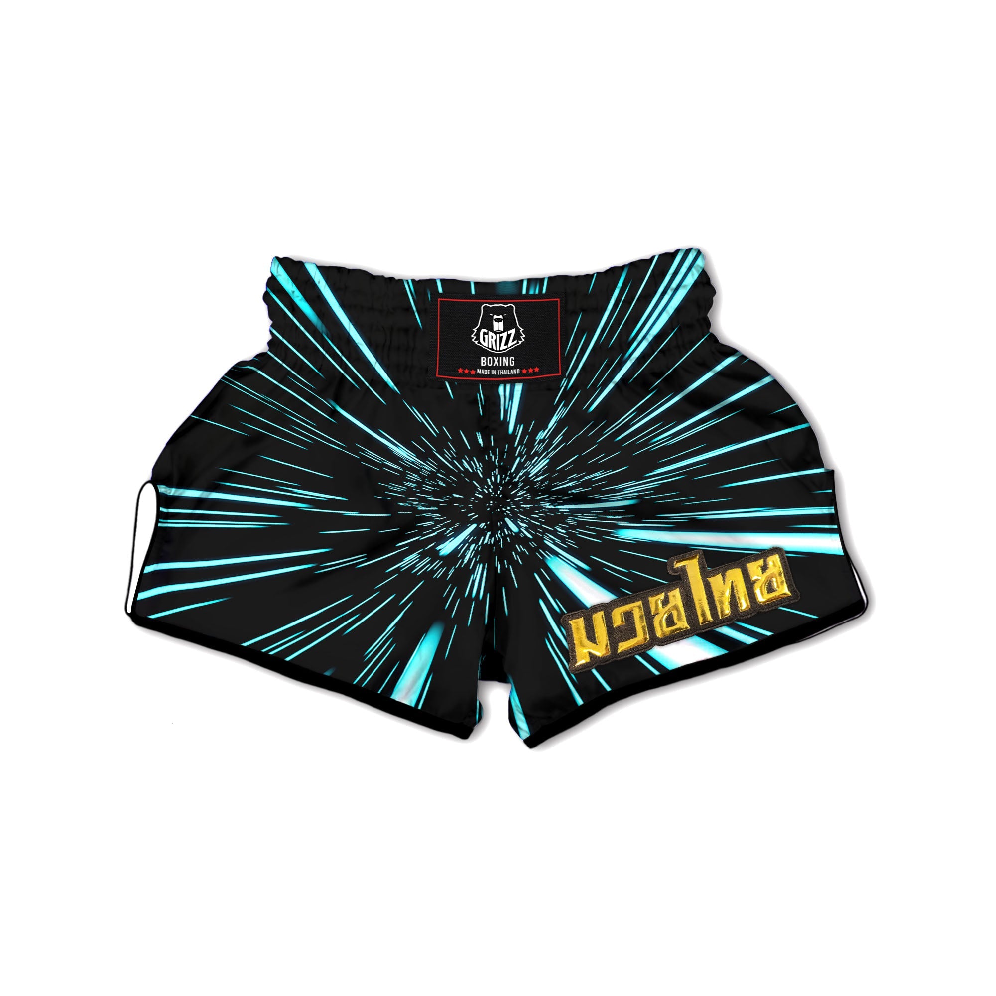 Hyperspace Galaxy Print Muay Thai Boxing Shorts-grizzshop