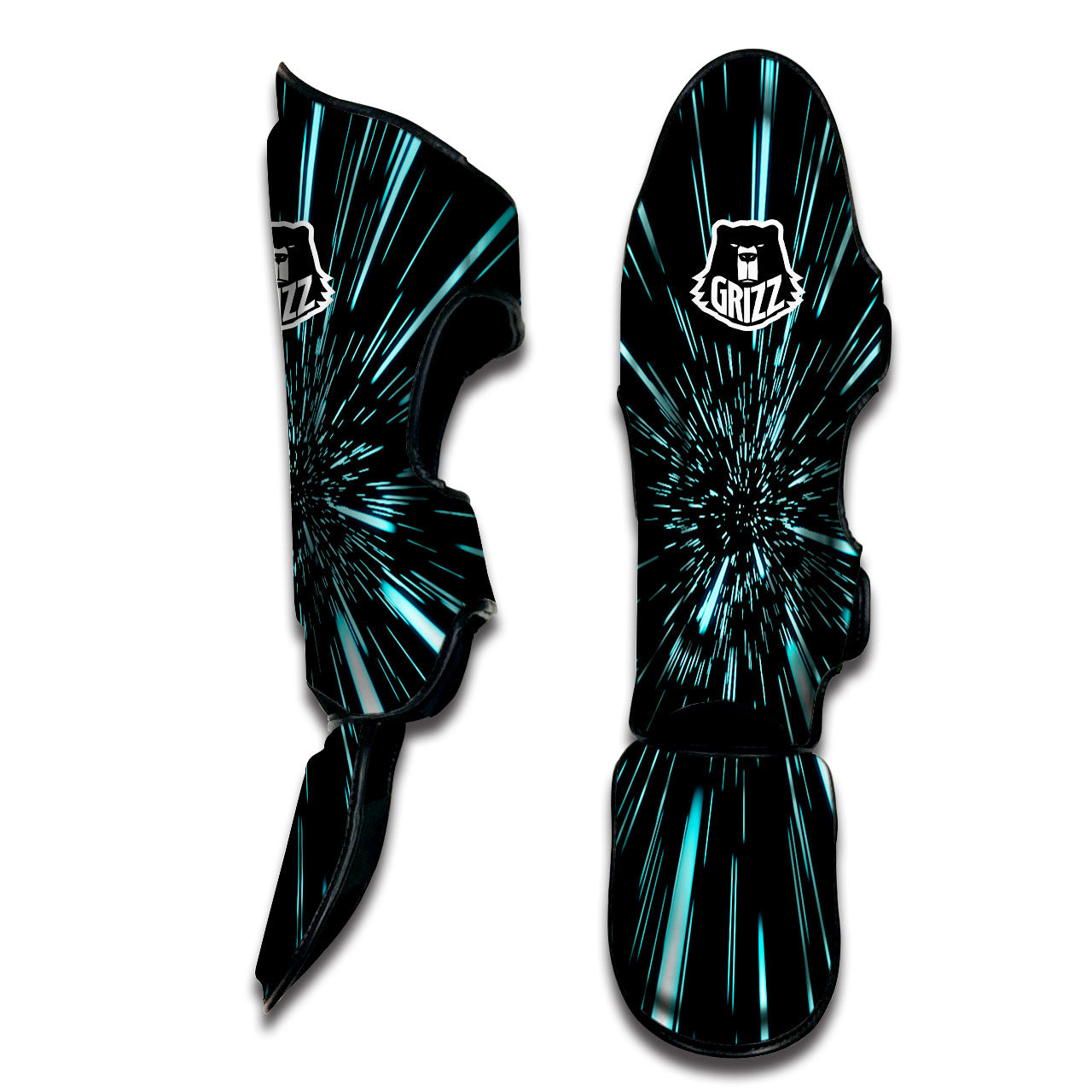 Hyperspace Galaxy Print Muay Thai Shin Guards-grizzshop