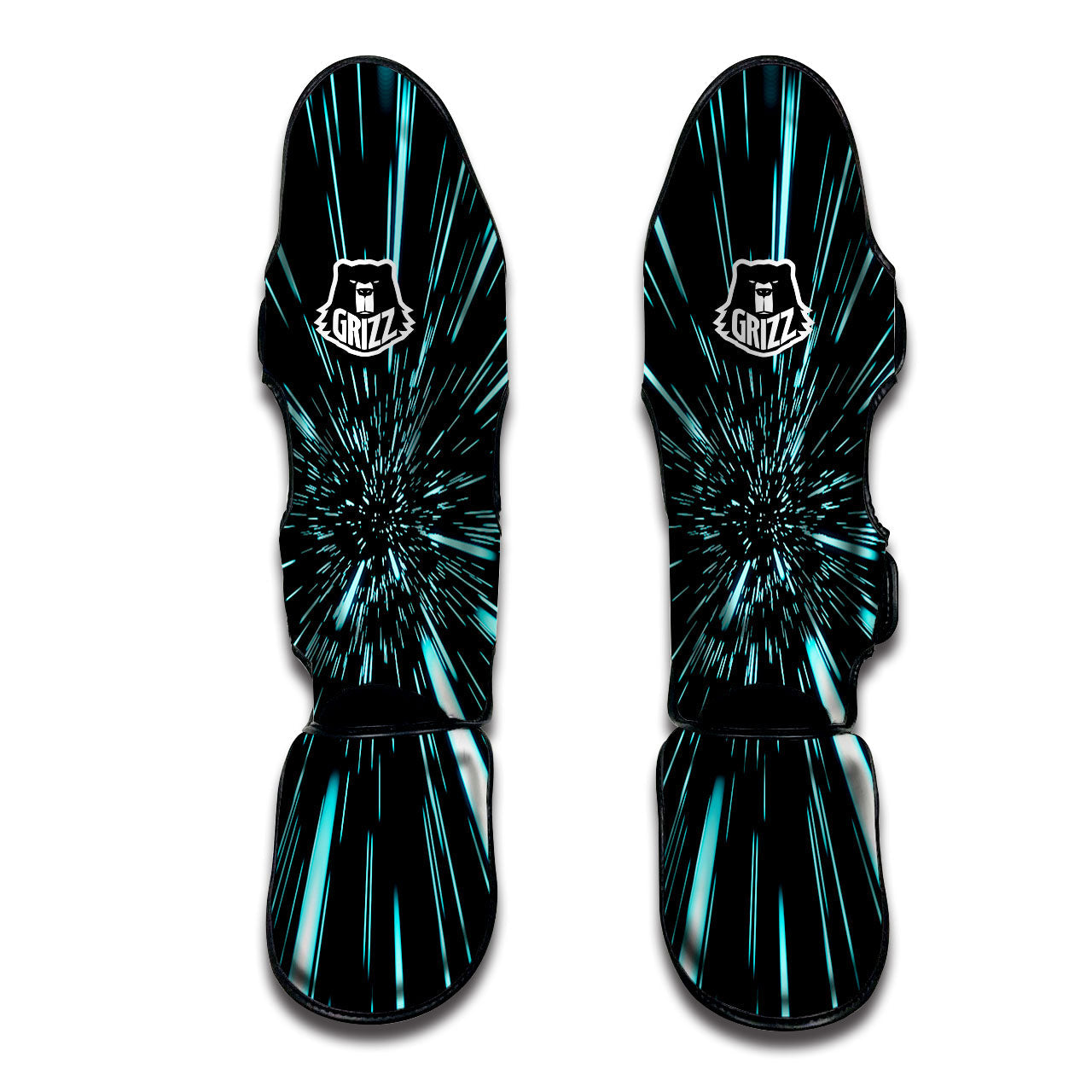 Hyperspace Galaxy Print Muay Thai Shin Guards-grizzshop