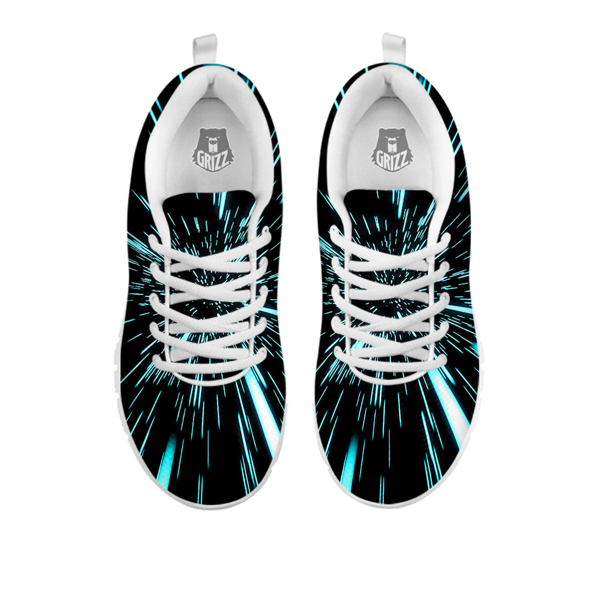 Hyperspace Galaxy Print White Sneaker-grizzshop