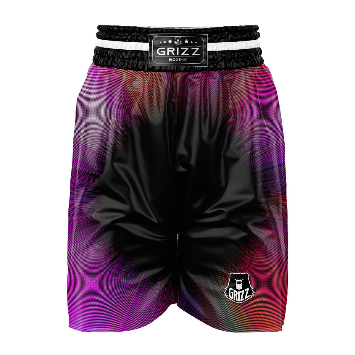 Hyperspace Purple Print Boxing Shorts-grizzshop