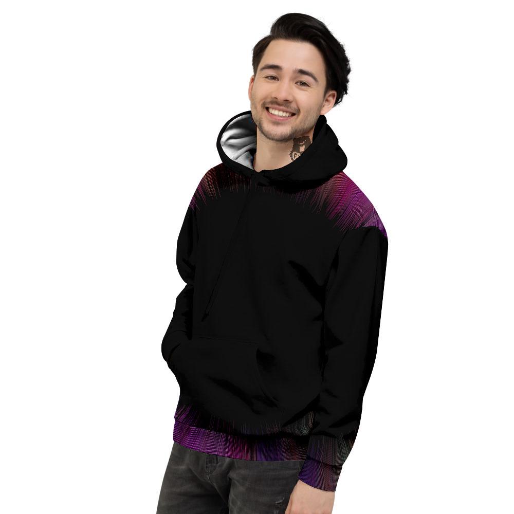 Hyperspace Purple Print Men's Hoodie-grizzshop