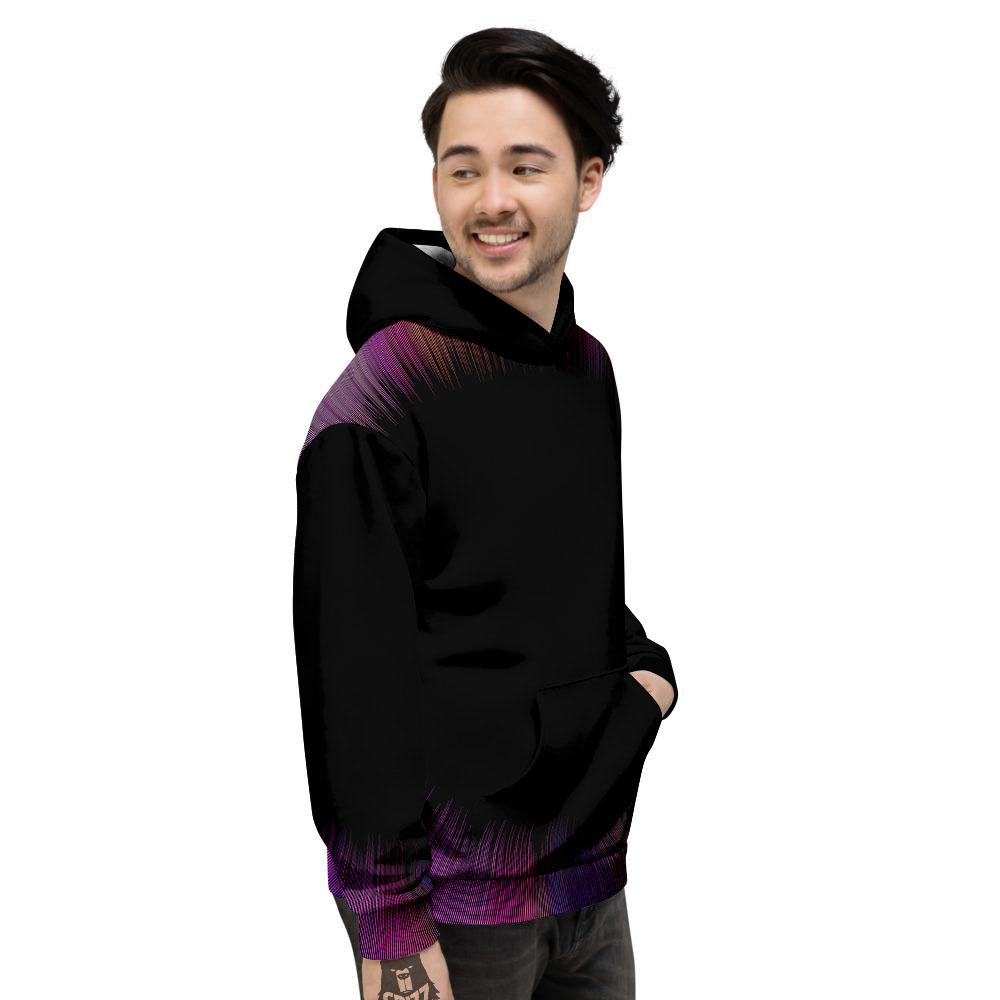 Hyperspace Purple Print Men's Hoodie-grizzshop