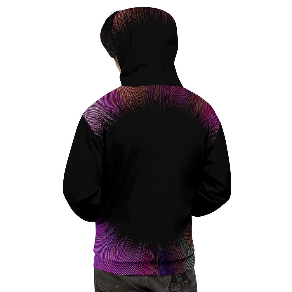 Hyperspace Purple Print Men's Hoodie-grizzshop