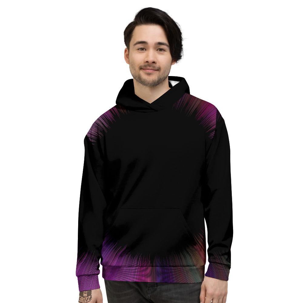 Hyperspace Purple Print Men's Hoodie-grizzshop