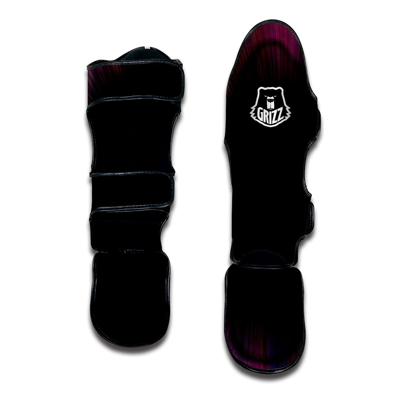Hyperspace Purple Print Muay Thai Shin Guards-grizzshop