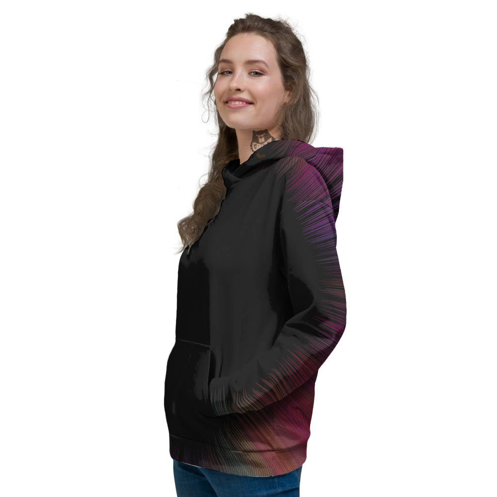Hyperspace Purple Print Women's Hoodie-grizzshop