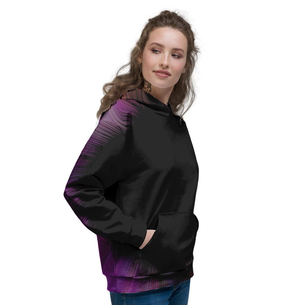 Hyperspace Purple Print Women's Hoodie-grizzshop
