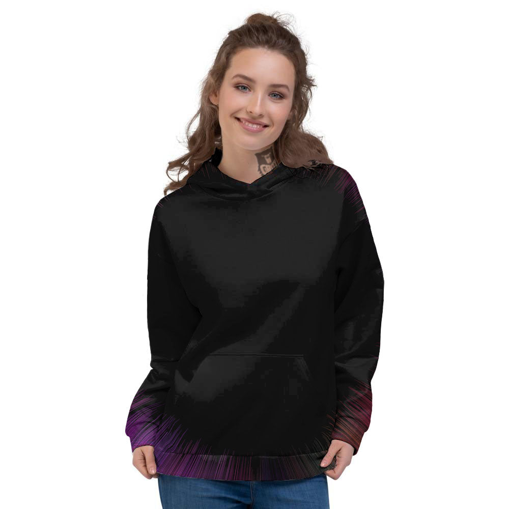 Hyperspace Purple Print Women's Hoodie-grizzshop