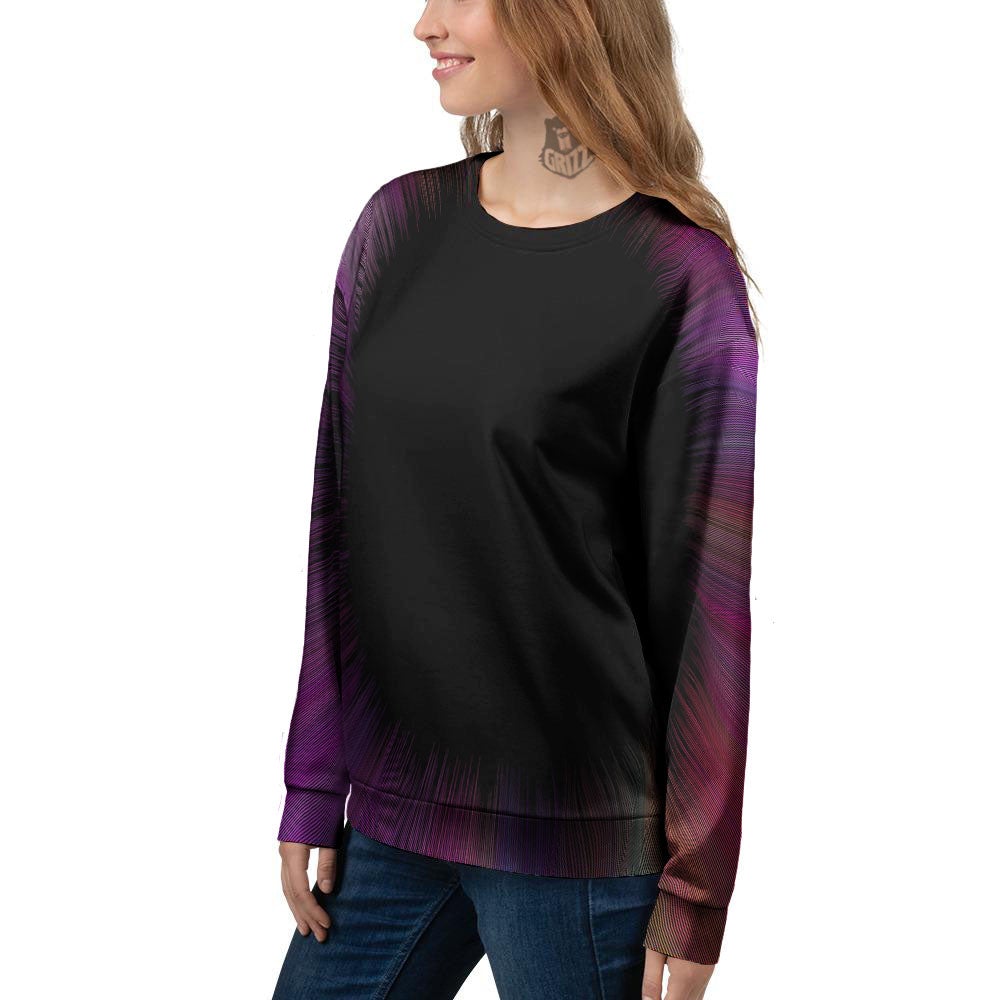 Hyperspace Purple Print Women's Sweatshirt-grizzshop