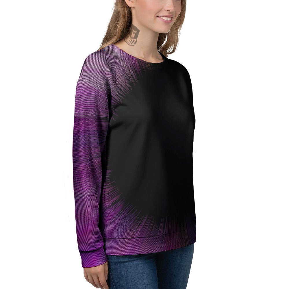 Hyperspace Purple Print Women's Sweatshirt-grizzshop