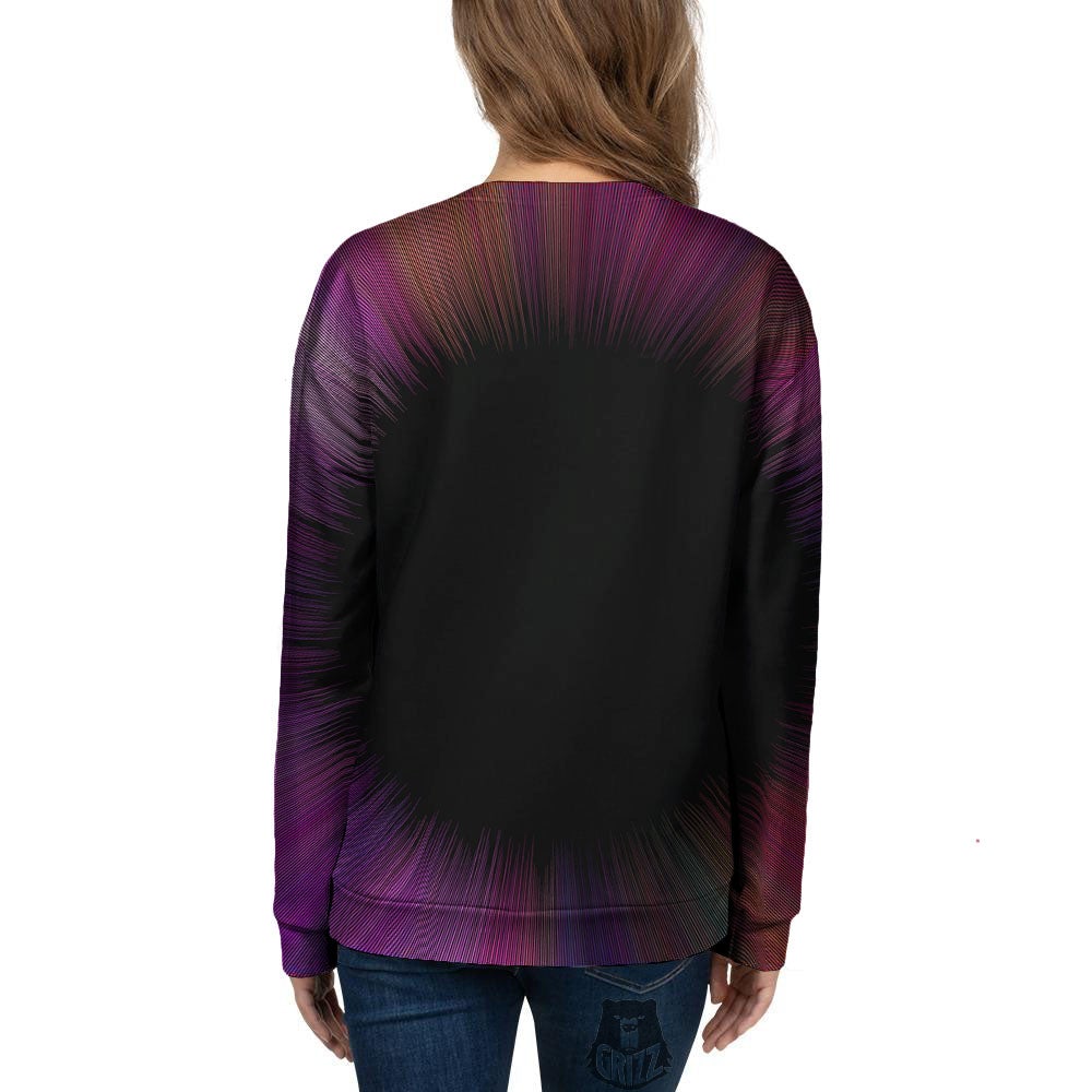Hyperspace Purple Print Women's Sweatshirt-grizzshop