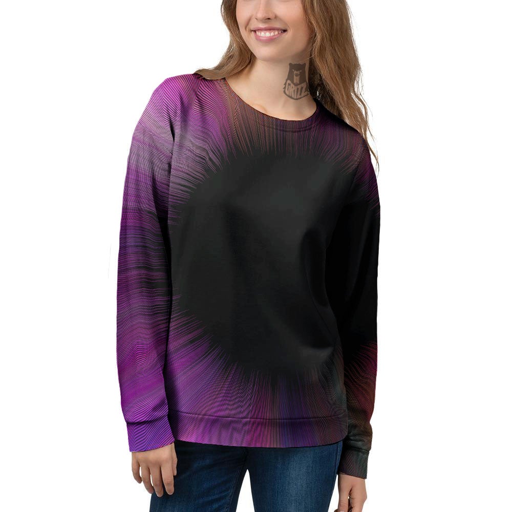 Hyperspace Purple Print Women's Sweatshirt-grizzshop