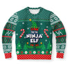 I Am The Ninja Elf Ugly Christmas Sweater-grizzshop