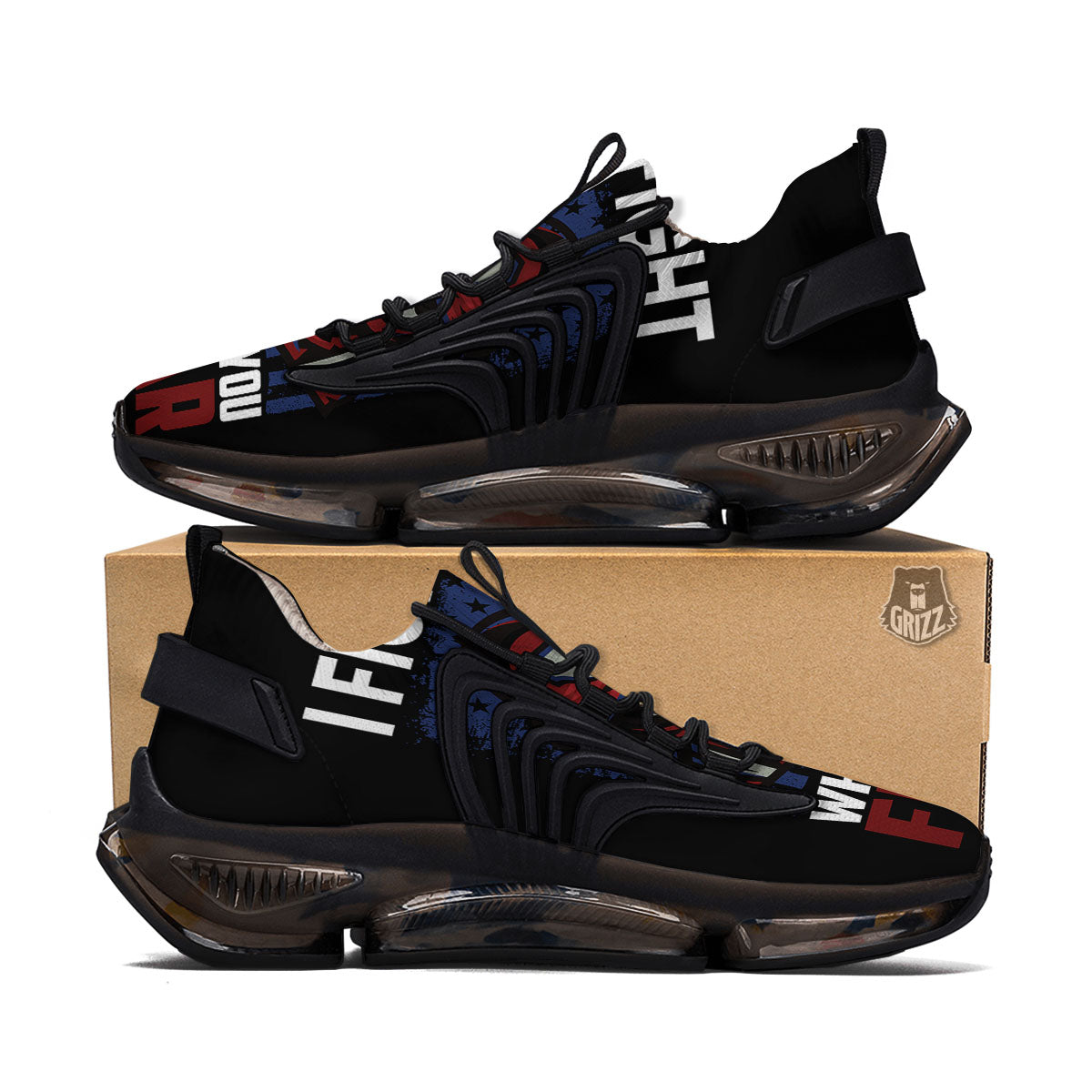 I Fight What You Fear Firefighter Print Black Gym Shoes-grizzshop