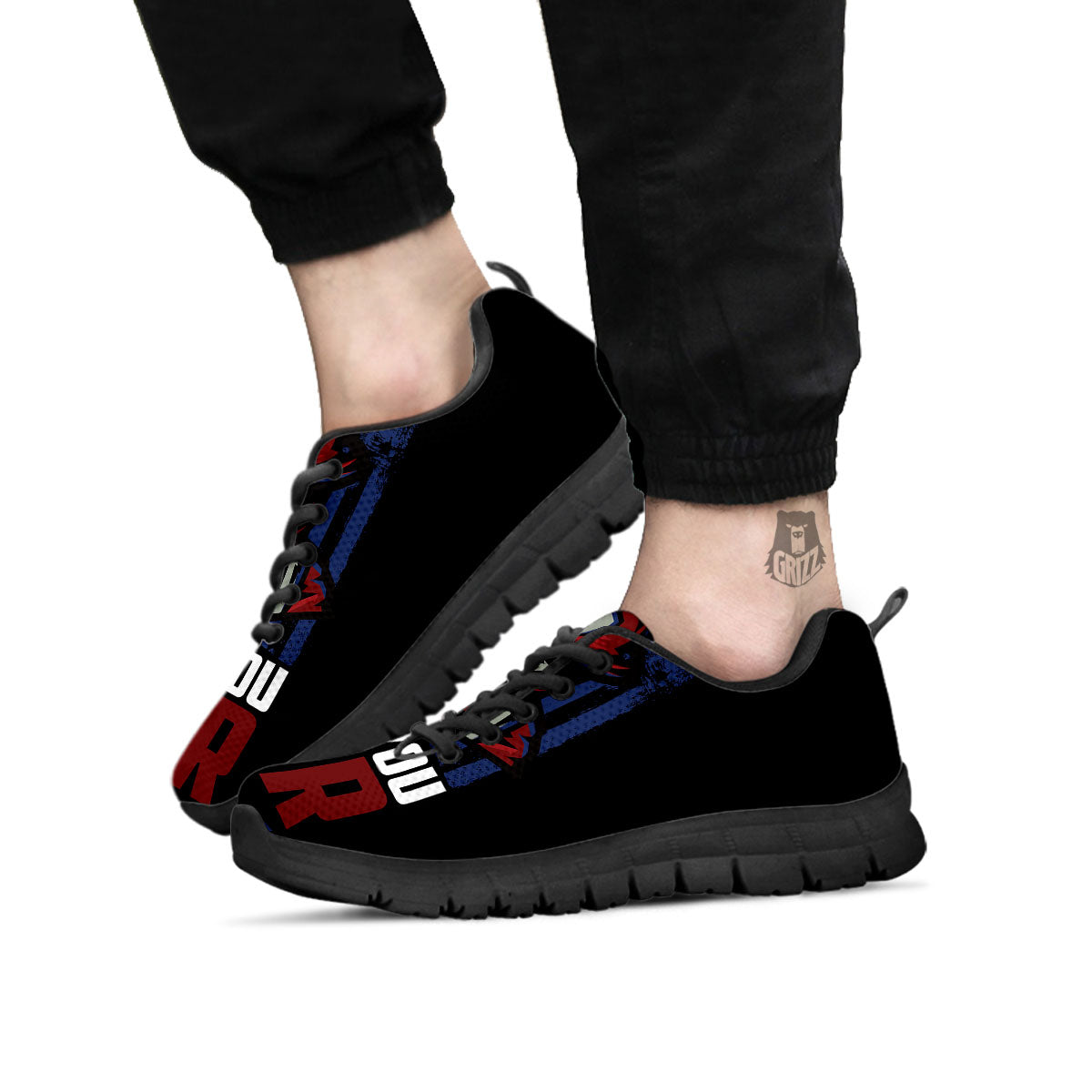 I Fight What You Fear Firefighter Print Black Sneaker-grizzshop