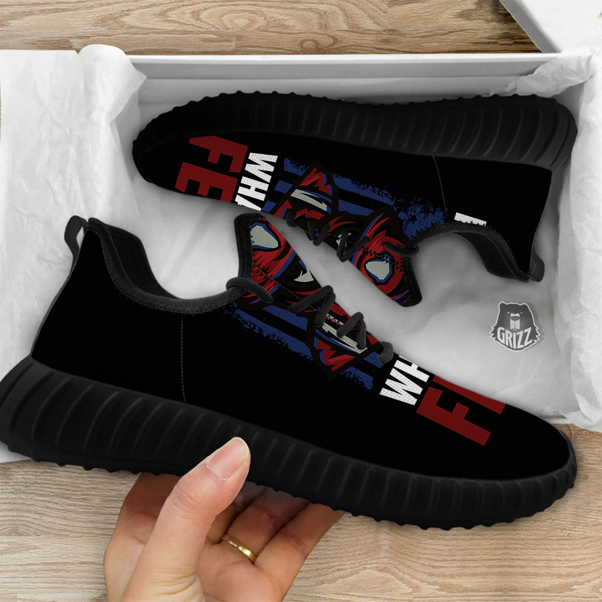 I Fight What You Fear Firefighter Print Black Walking Shoes-grizzshop