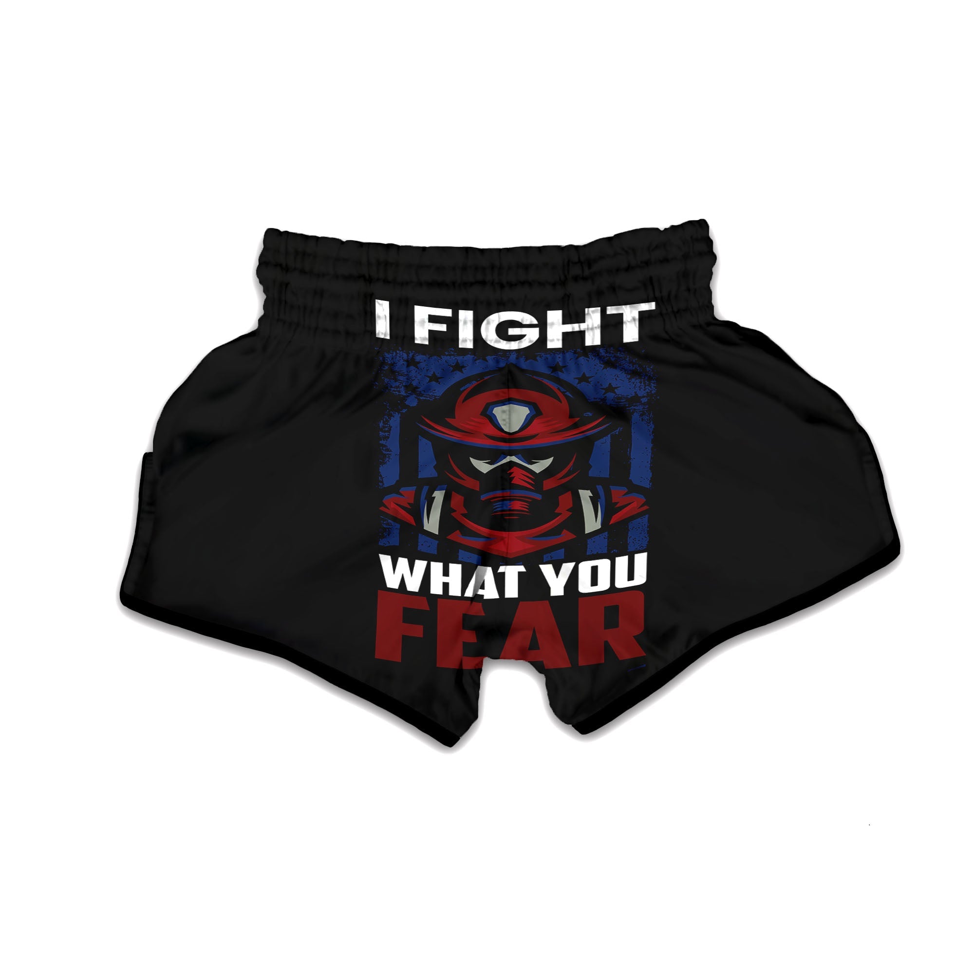 I Fight What You Fear Firefighter Print Muay Thai Boxing Shorts-grizzshop