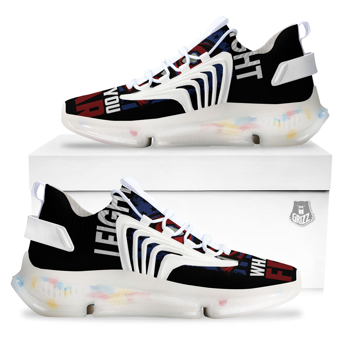 I Fight What You Fear Firefighter Print White Gym Shoes-grizzshop