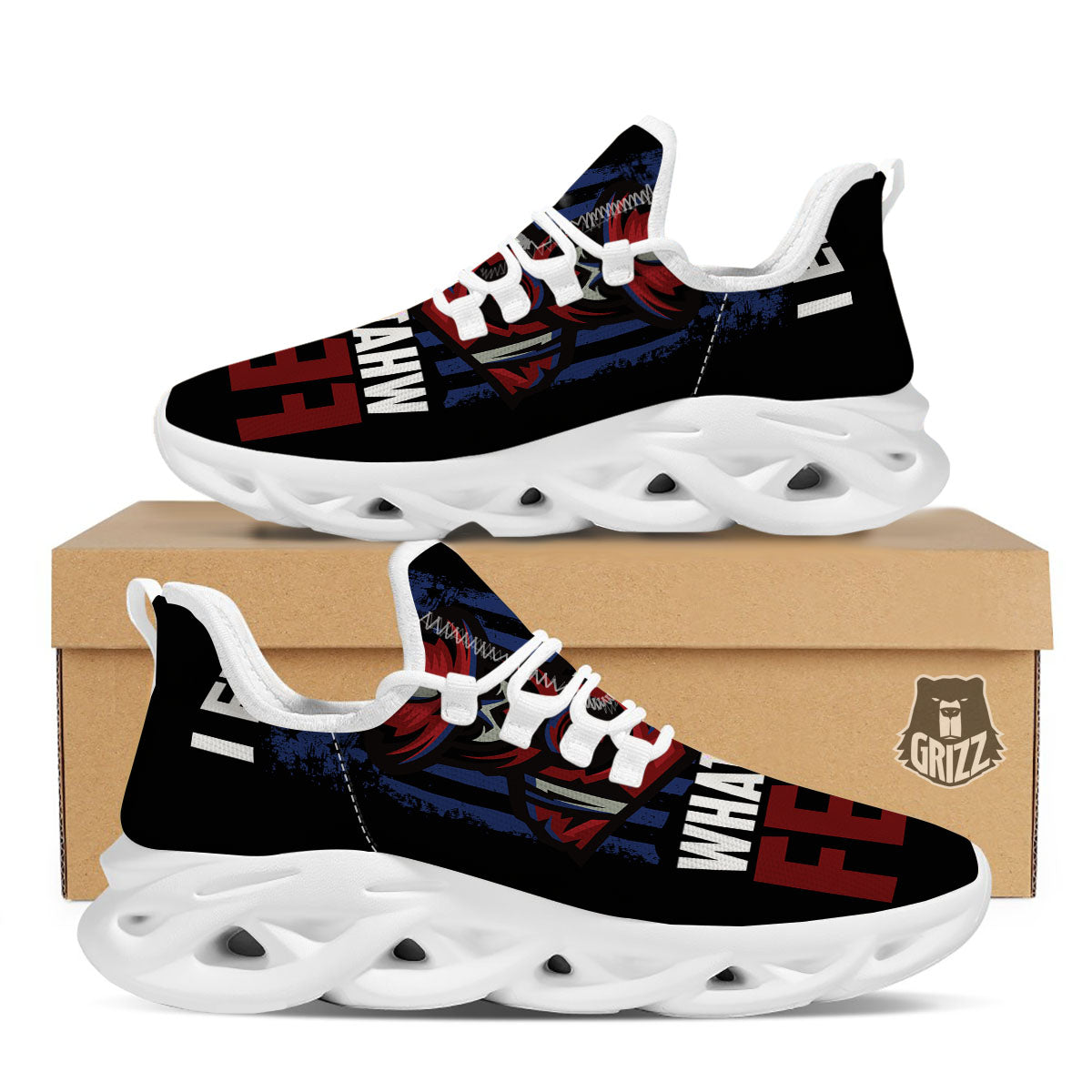 I Fight What You Fear Firefighter Print White Running Shoes-grizzshop