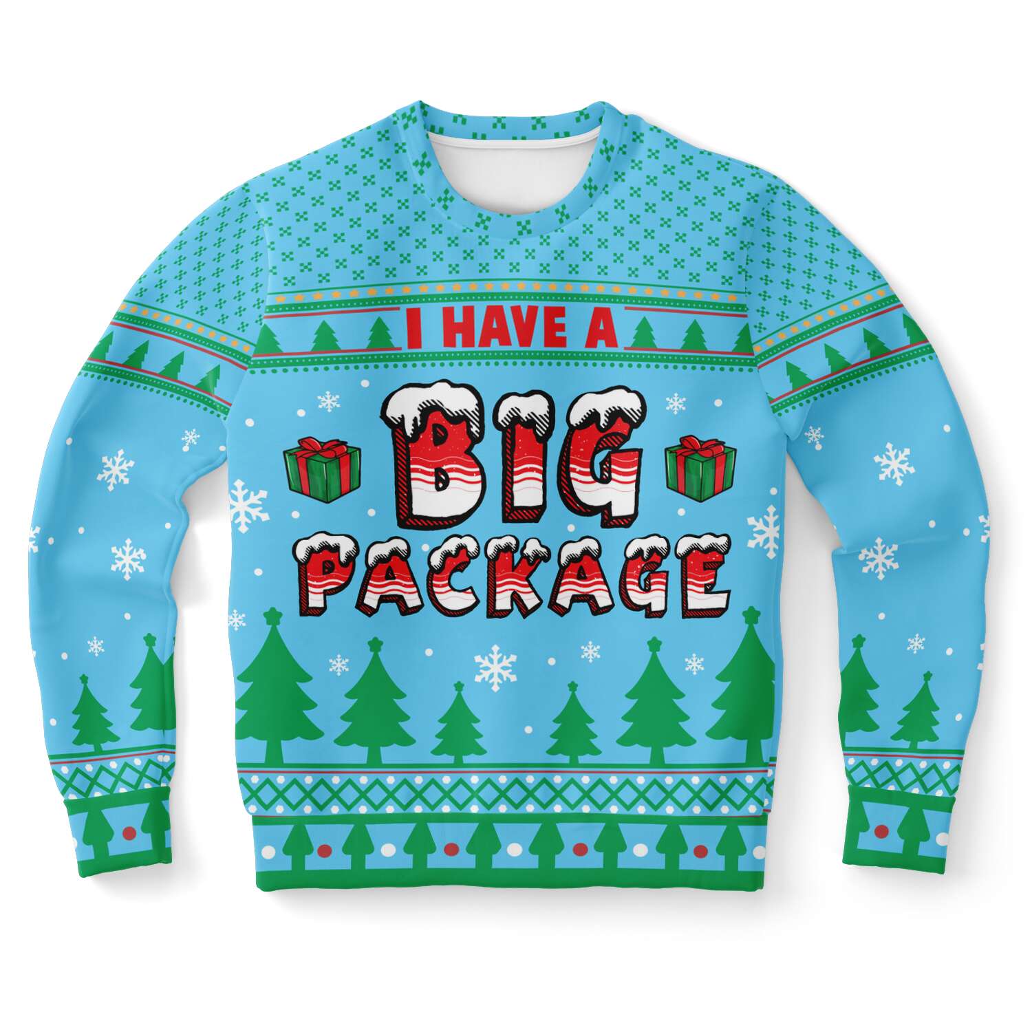 I Have A Big Package Ugly Christmas Sweater-grizzshop